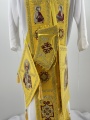 Priest Vestments, Embroidered on Velvet, with Embroidered Galloon, “Hierarchal” Embroidery