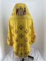 Priest Vestments, Embroidered on Velvet, with Embroidered Galloon, “Hierarchal” Embroidery