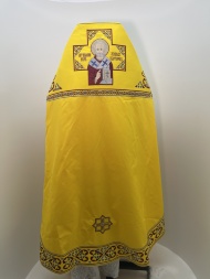 Priest Vestments, Embroidered on Gabardine, Embroidery "Hearts" with Embroidered Galloon