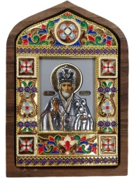 Icon of St. Nicholas the Wonderworker 11.5x8