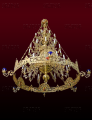 Chandelier with Choros, 3 Tiers 36 Candles (No. 49)