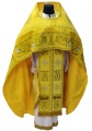 Priest Vestments, Embroidered on Velvet, Embroidered Center with Icons, Embroidered Galloon