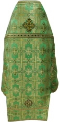 Priest Vestment, Brocade "Pokrovsky Cross" with Sewn Decorative Band