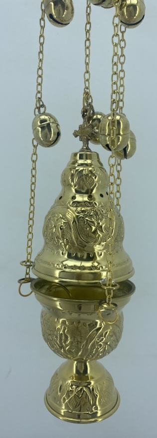 Censer "Flower" 25×10 cm, with bells