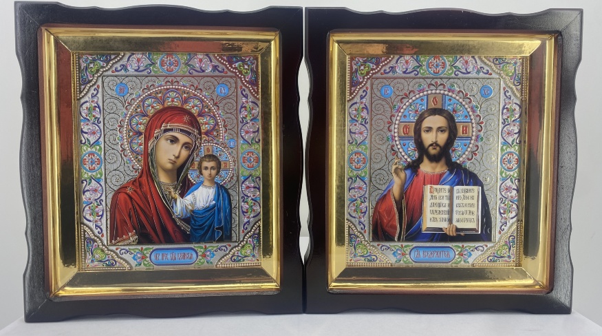 Icons "Wedding Couple" (Flower) 31×28 cm