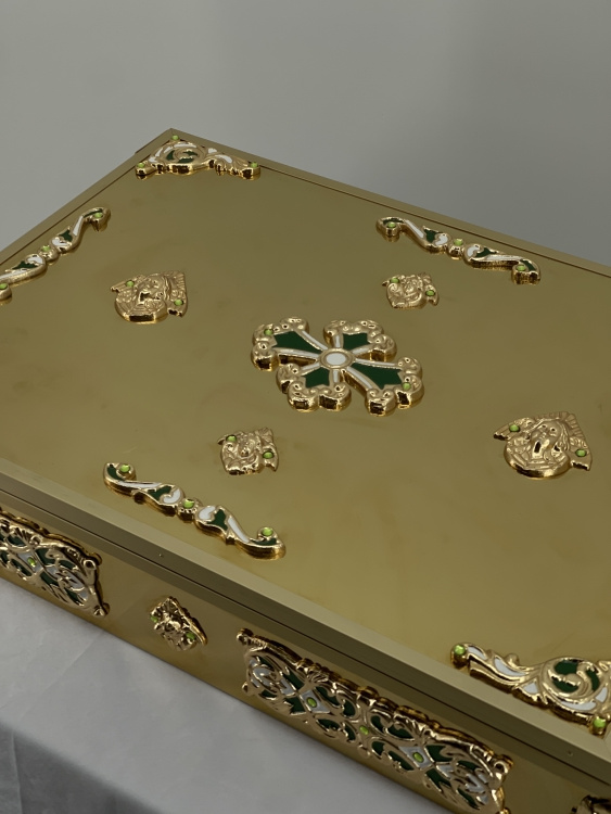 Reliquary for 88 capsules 45×65 cm (height 11 cm)