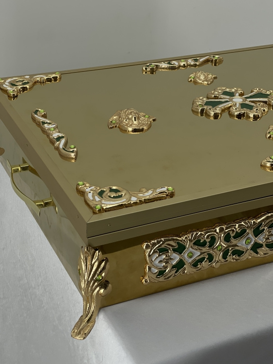 Reliquary for 88 capsules 45×65 cm (height 11 cm)