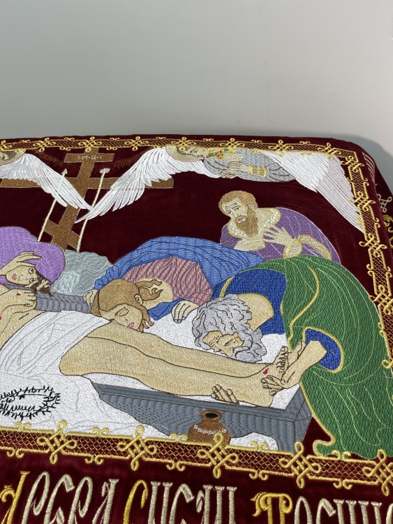 Burial Shroud of the Savior with Attendants