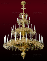 Three-tier Chandelier for 56 Candles No. 43