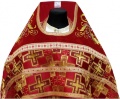 Priest Vestment Combined Brocade "Patriarchal Cross" with Embroidered Epitrachelion, Embroidery "New Embroidery"