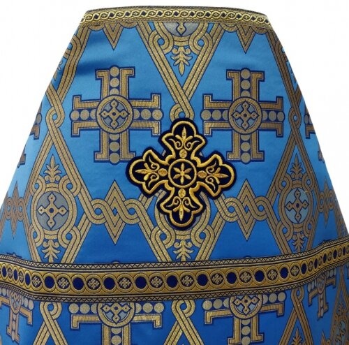 Priest Vestments, brocade "Cyprus Cross" with sewn-on galloon