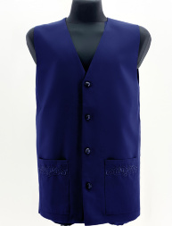 Vest with Embroidery, Tiar Fabric
