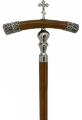 Abbot's Staff with Cross, silver-plated