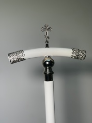 Abbot's Staff with Cross, silver-plated