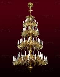 Chandelier, 4 tiers, 124 candles (No. 41)