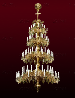 Chandelier, 4 tiers, 124 candles (No. 41)