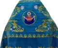 Priest Vestments, Embroidered on Velvet, Embroidered Center, with Embroidered Galloon
