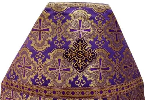 Priest Vestments, Brocade "Paschal Cross" with Sewn Galloon