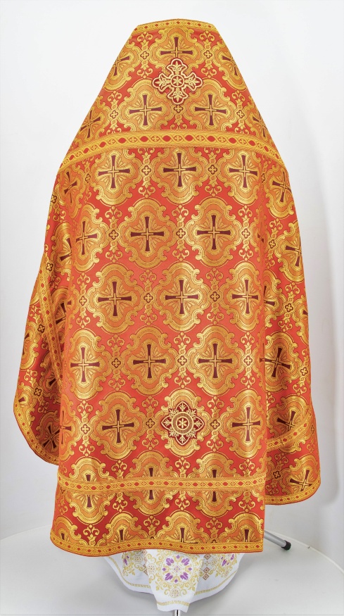 Priest Vestments, Brocade "Paschal Cross" with Sewn Galloon