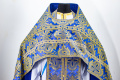 Priest Vestments, Brocade "Paschal Cross" with Sewn Galloon