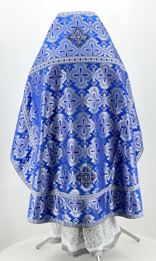 Priest Vestments, Brocade "Paschal Cross" with Sewn Galloon