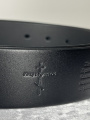 Embossed Leather Belt with Prayer, 128cm width cm