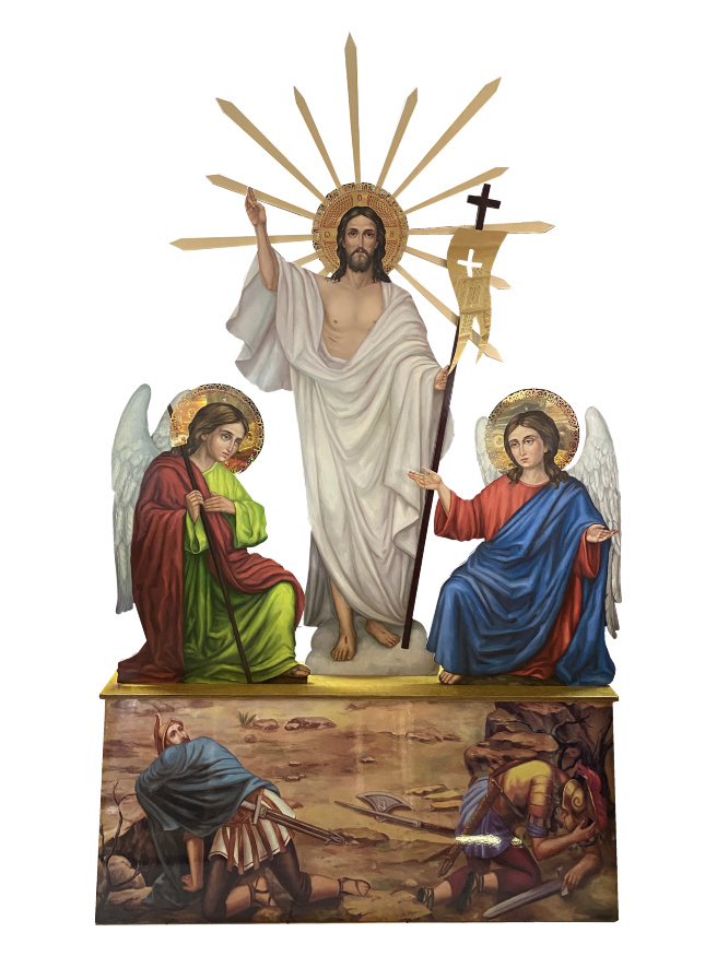 Resurrection (hand-painted) 245x152 cm