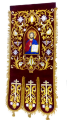 Embroidered Banners (Pair) New Embroidery, Embroidered Icon, Cross Without Embroidery