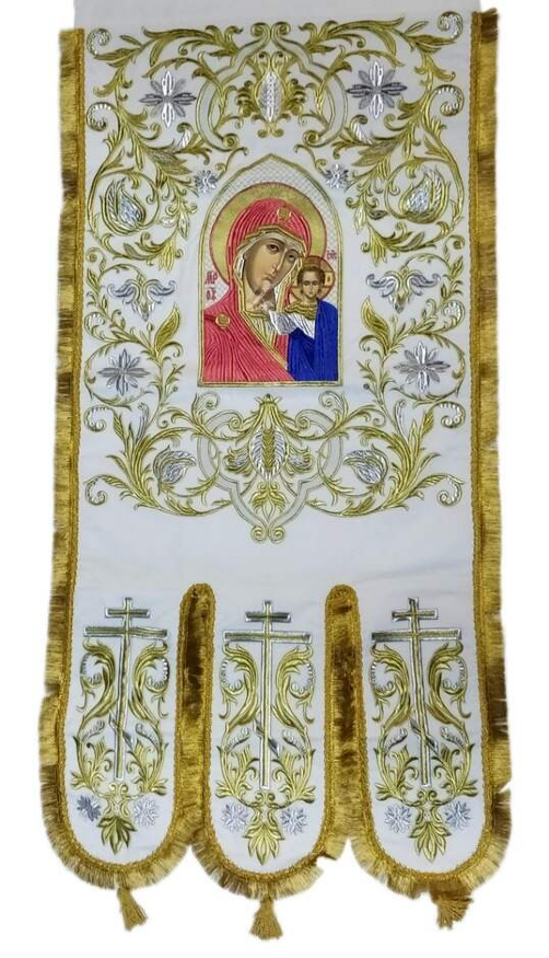Embroidered Banners (Pair) New Embroidery, Embroidered Icon, Cross Without Embroidery