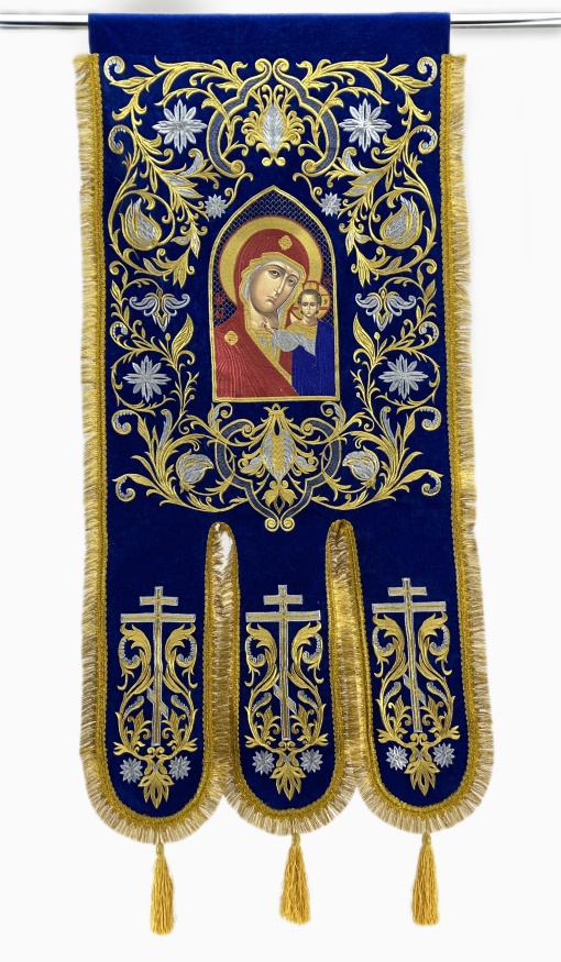 Embroidered Banners (Pair) New Embroidery, Embroidered Icon, Cross Without Embroidery