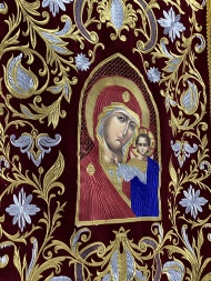 Embroidered Banners (Pair) New Embroidery, Embroidered Icon, Cross Without Embroidery