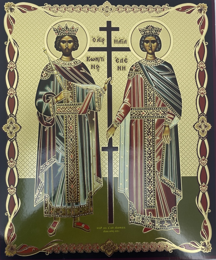 Icon of Saints Constantine and Helen 24x20cm