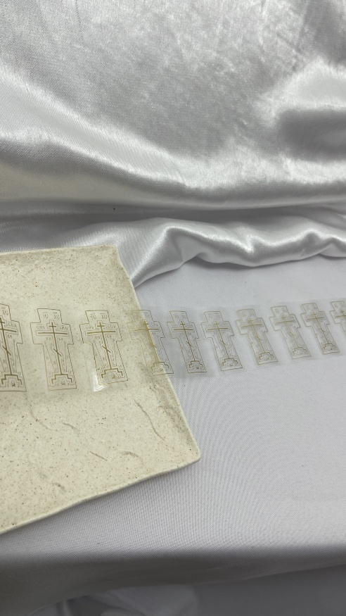 Cross Sticker for House Blessing (Chameleon)