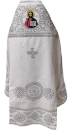 Priest Vestment Embroidered on Gabardine, Embroidery "Kolo" with Sewn-On Galloon