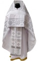 Priest Vestment Embroidered on Gabardine, Embroidery "Kolo" with Sewn-On Galloon