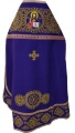 Priest Vestment Embroidered on Gabardine, Embroidery "Kolo" with Sewn-On Galloon