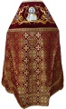 Priest Vestment Combined from Brocade "Kyiv Cross" with Embroidered Epitrachelion, Embroidery "New Embroidery"