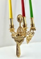 Paschal Triple Candle Holder with Icon
