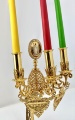 Paschal Triple Candle Holder with Icon