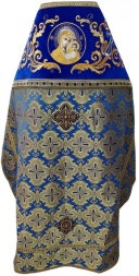 Priest Vestments Combined from Brocade, with Embroidered Epitrachelion, Embroidery "New Pattern"
