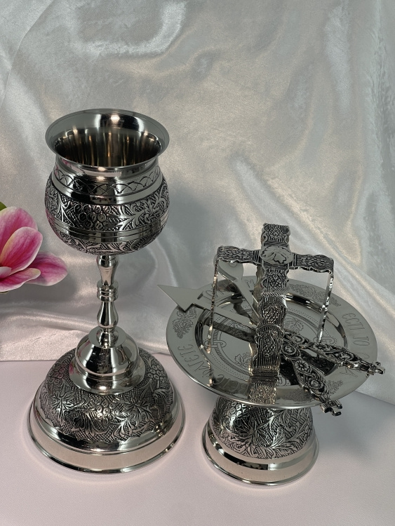 Chalice with Accessories (Silver, Grapes) 0.5 l