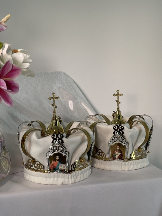 Wedding Crowns (pair) Ø20cm height 25cm