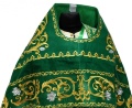 Embroidered Vestment on Velvet, Embroidered Center with Icons, Embroidered Galloon
