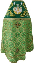 Priest Vestment Combined Brocade "Kyiv Cross" with Embroidered Epitrachelion, Embroidery "Rose"