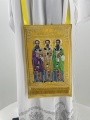 Embroidered Nabedrennik with Icon of the "Assembly of the Three Holy Hierarchs"
