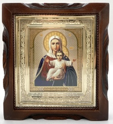 Icon of the Mother of God "I Am with You and No One Is Against You" 19×17