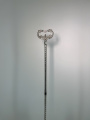 Metal Staff (silver-plated) height 153 cm