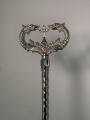 Metal Staff (silver-plated) height 153 cm