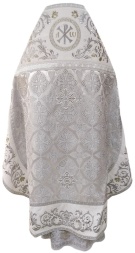 Priest Vestments Combined Brocade "Flory Cross" with Embroidered Epitrachelion, Embroidery "Rose"