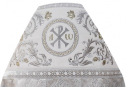 Priest Vestments Combined Brocade "Flory Cross" with Embroidered Epitrachelion, Embroidery "Rose"